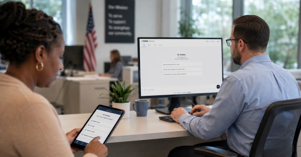 AI helping local government staff and residents through connected public services and internal knowledge support